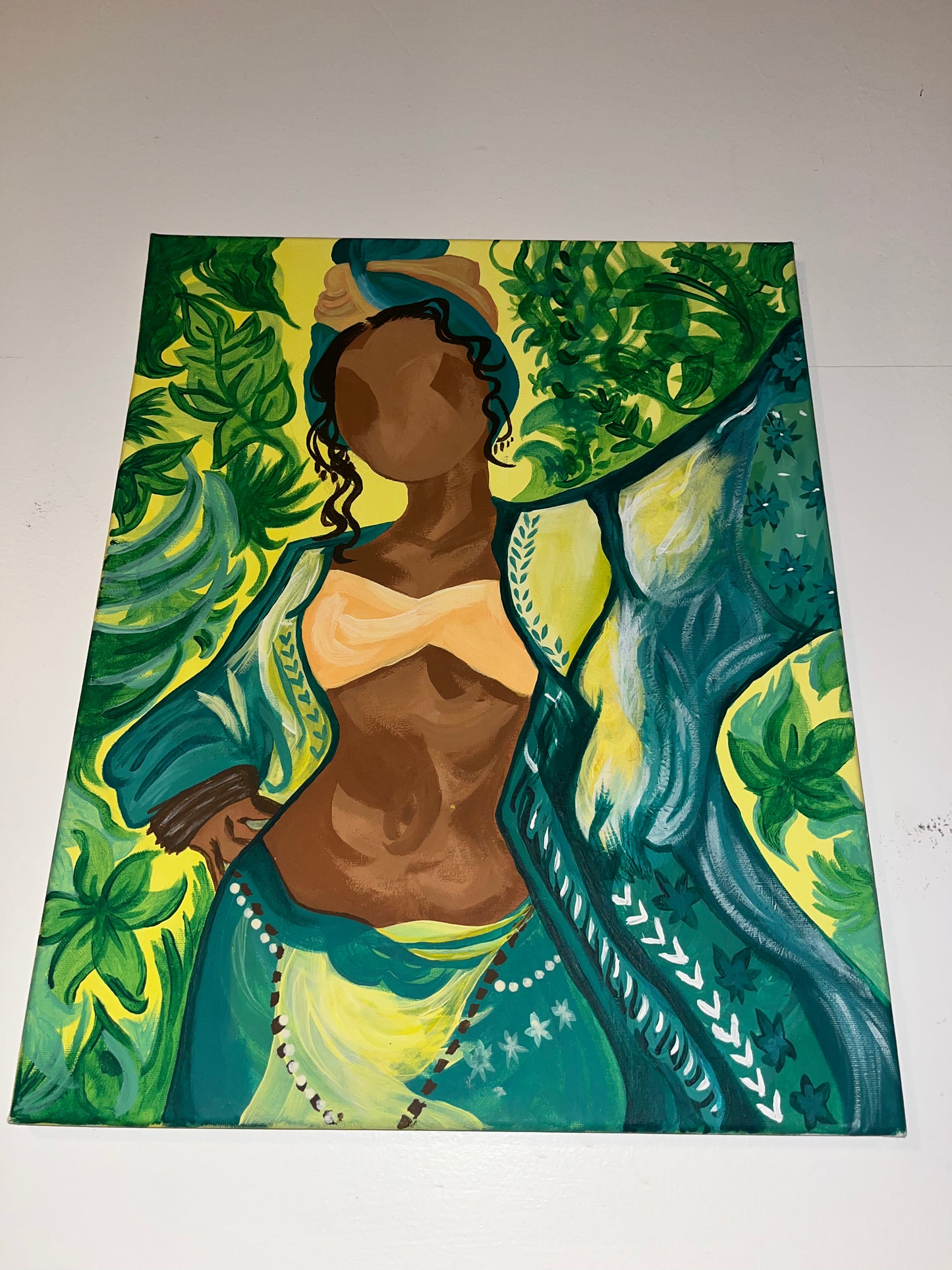 Faceless tropical baddie